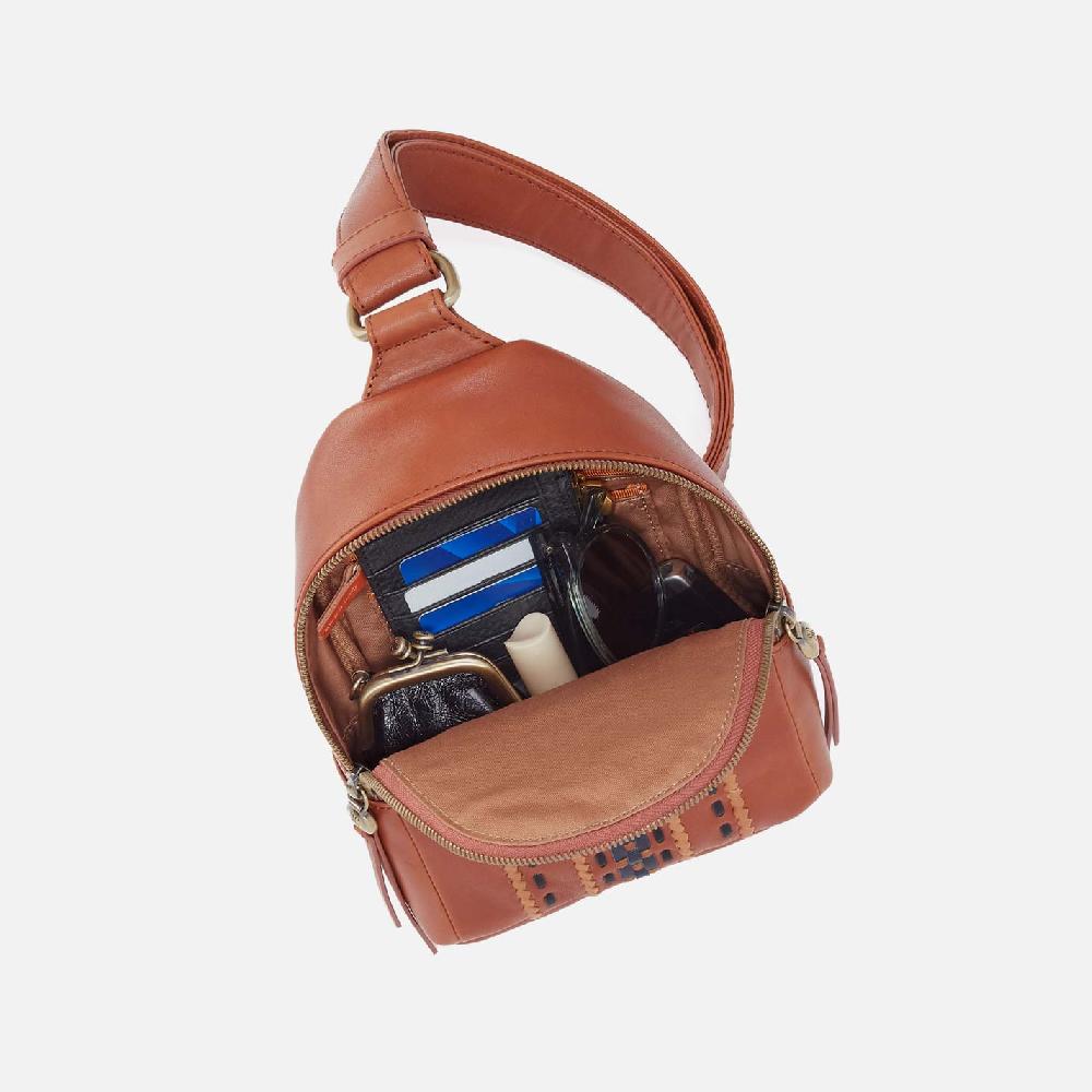 Hobo Fern Sling Smooth Leather With Multi Stitch| Timberline