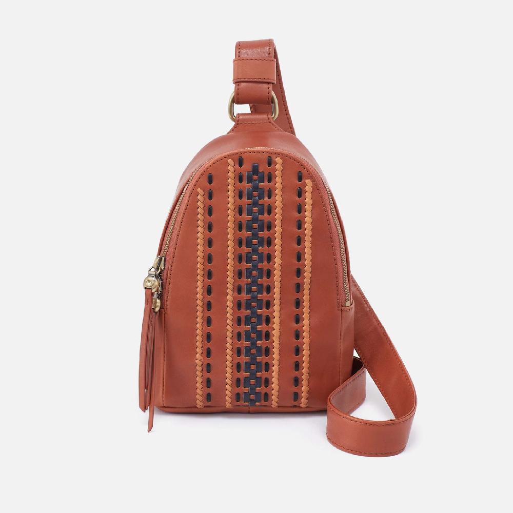 hobo Fern Sling Smooth Leather with Multi Stitch| Timberline
