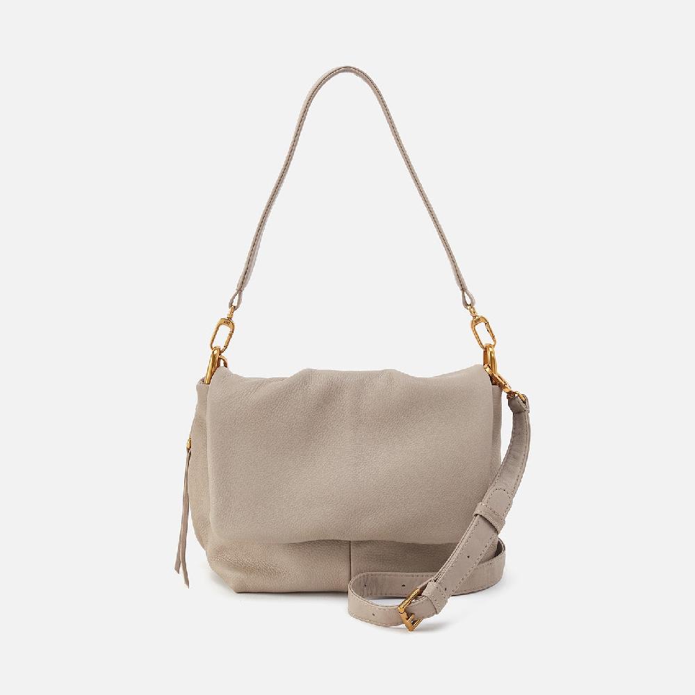 hobo Harley Convertible Shoulder Bag Pebbled Leather| Taupe