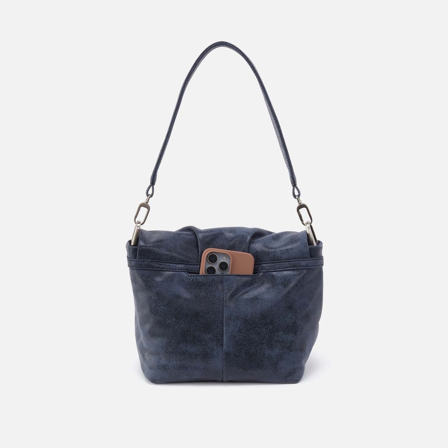 Hobo Harley Convertible Shoulder Buffed Leather| Indigo Sky