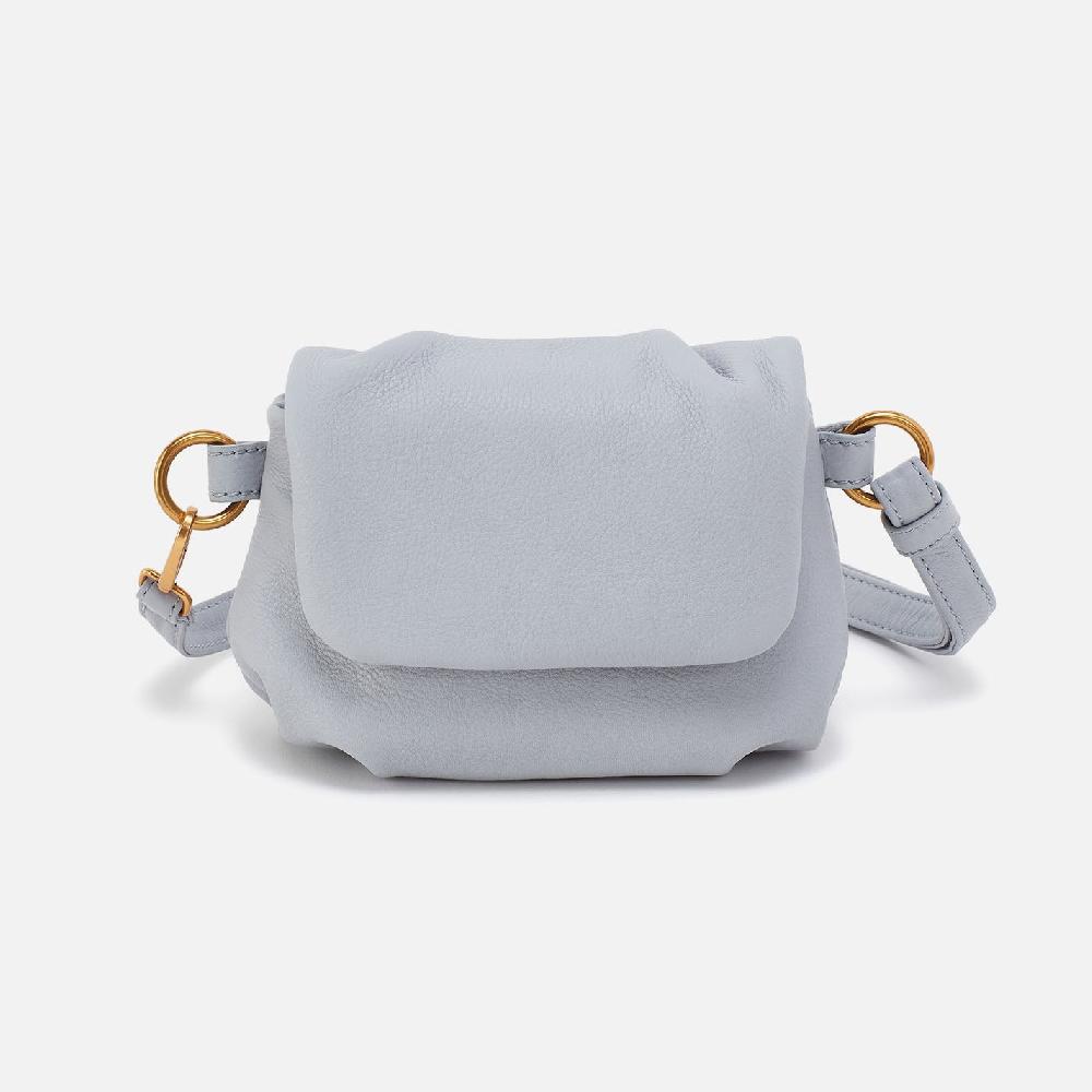 hobo Harley Crossbody Sling Pebbled Leather| Blue Pearl