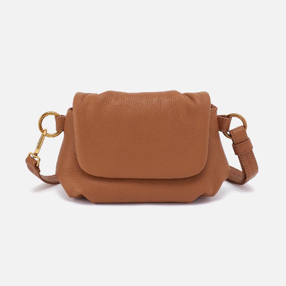 hobo Harley Crossbody Sling Pebbled Leather| Warm Honey
