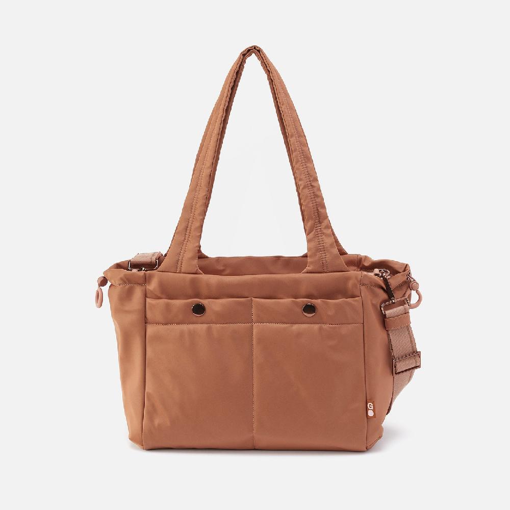 hobo All In One Tote CaRefiber recycled nylon| Dune