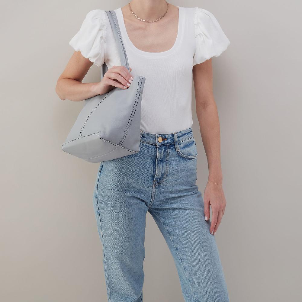 Hobo Austin Tote Pebbled Leather| Blue Pearl