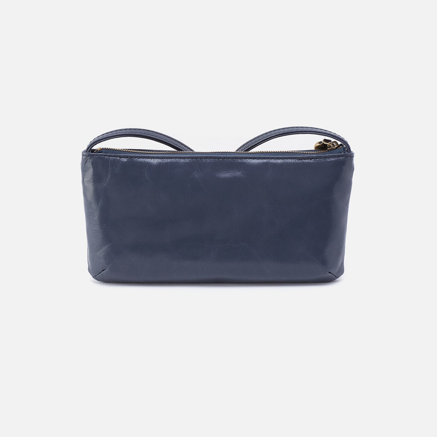 Hobo Cara Crossbody Polished Leather| Blue Stone