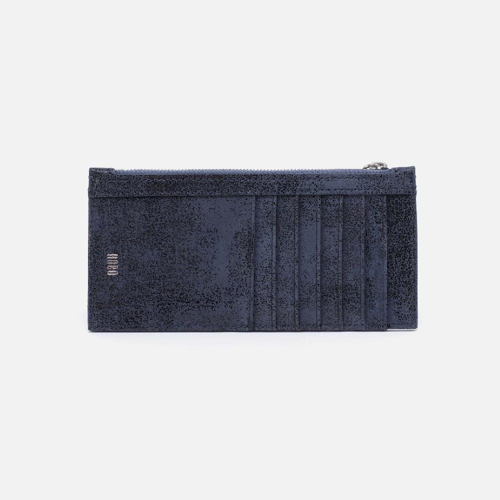 Hobo Carte Card Case Buffed Leather| Indigo Sky