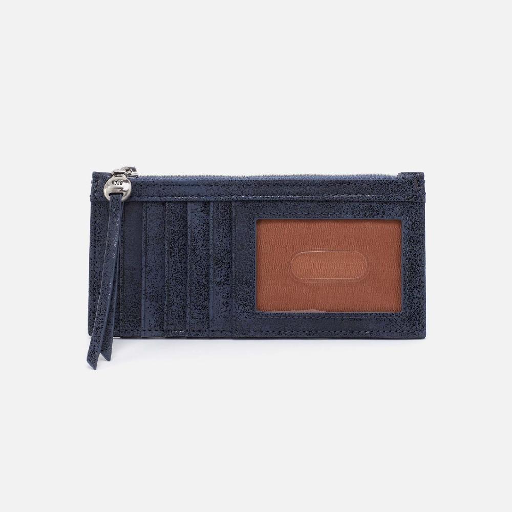 hobo Carte Card Case Buffed Leather| Indigo Sky