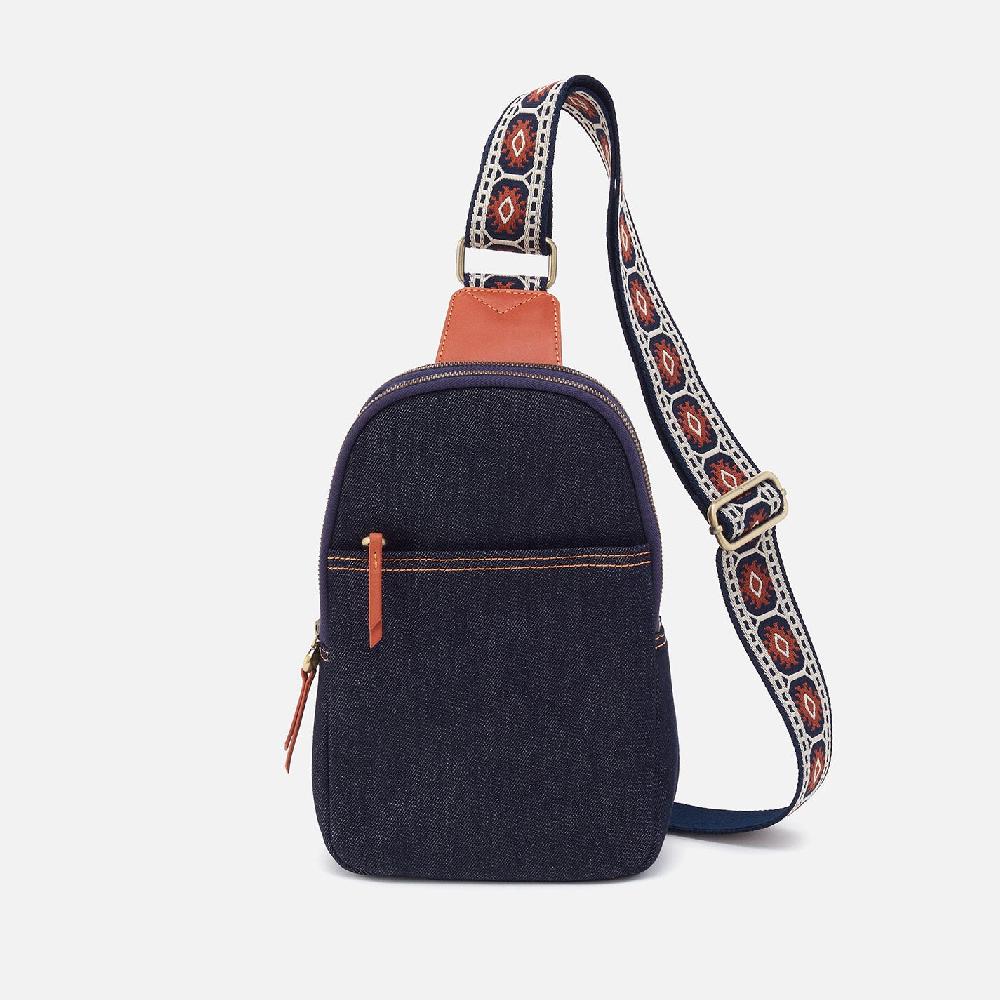 hobo Cass Sling Denim Fabric| Dark Denim