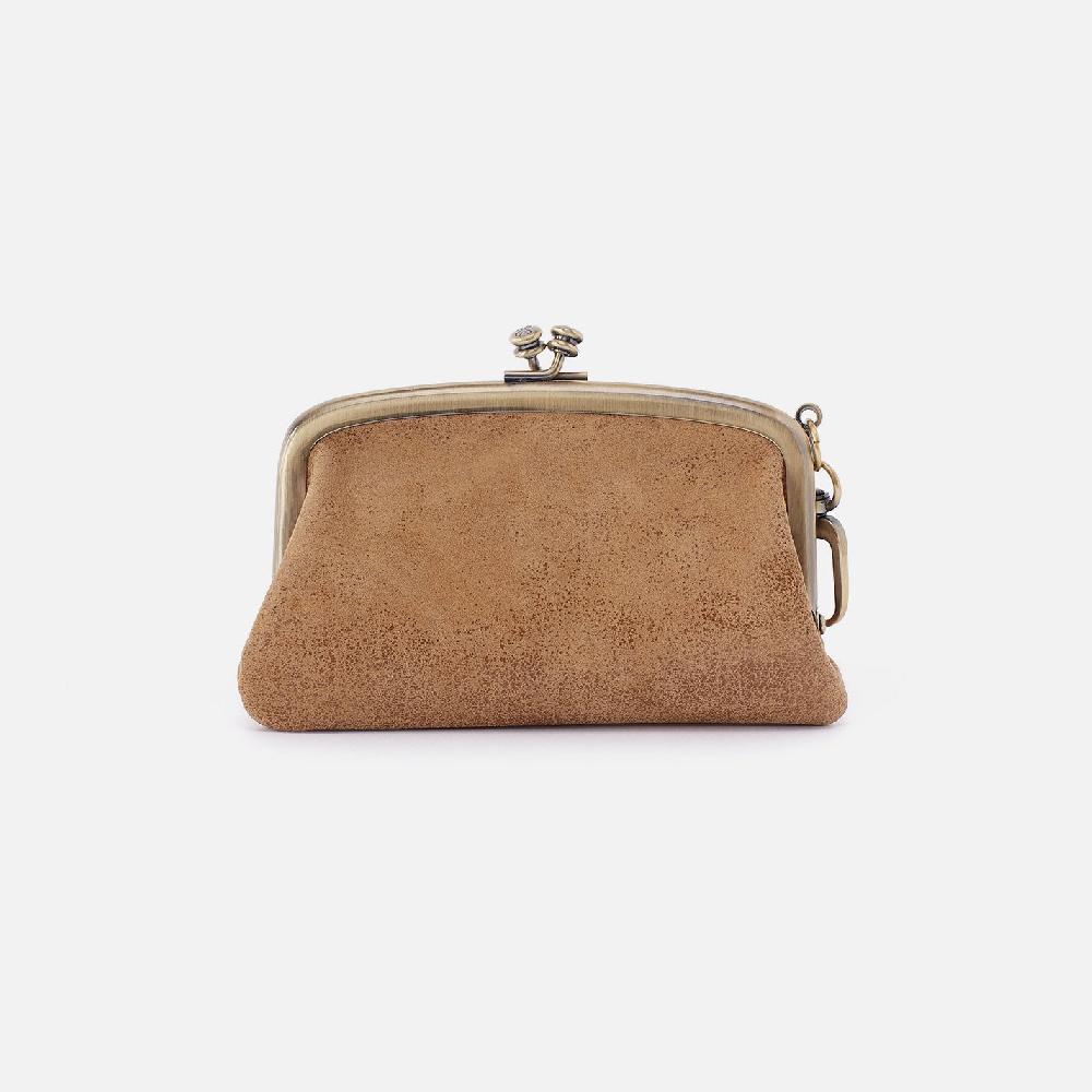 Hobo Cheer Frame Pouch Buffed Leather| Whiskey