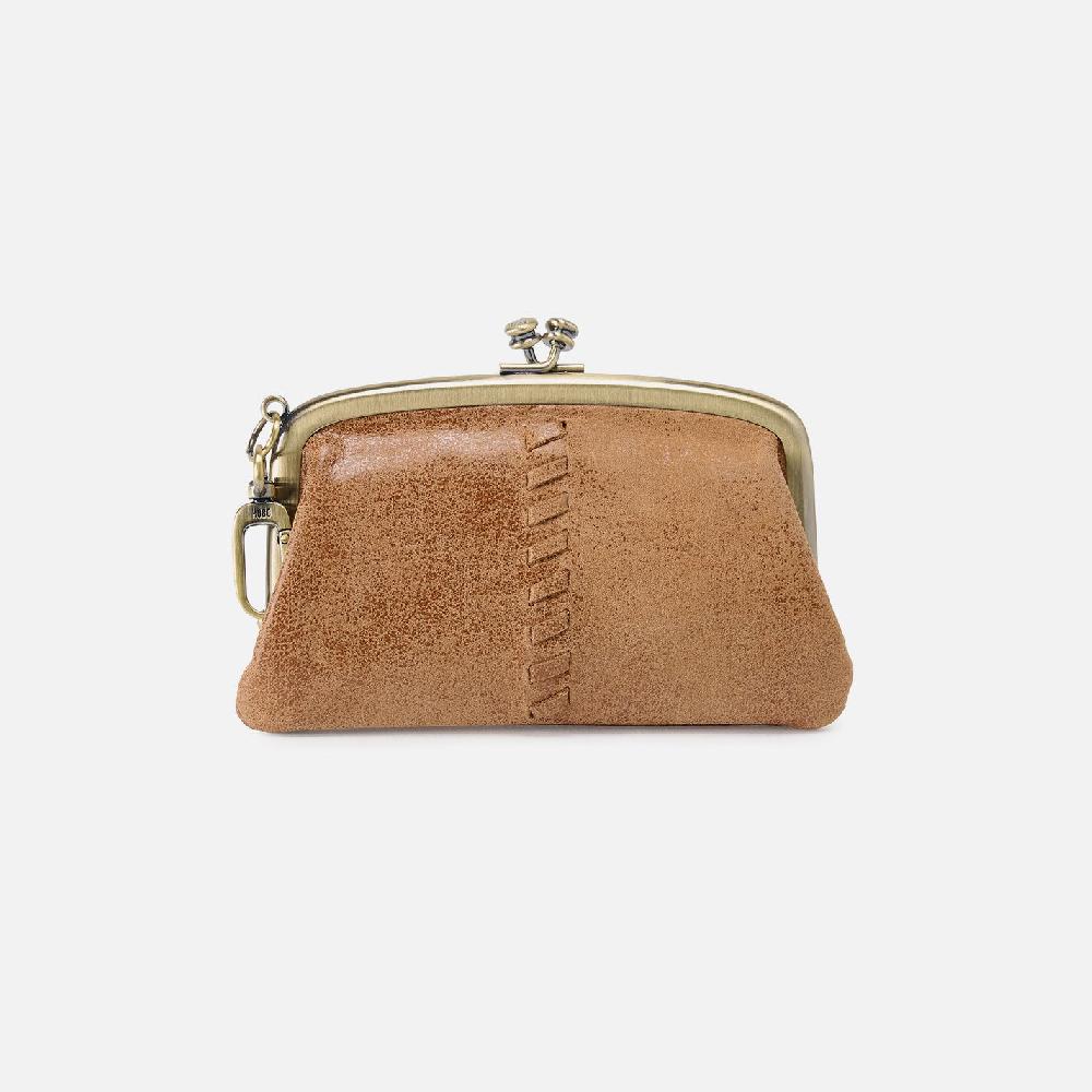hobo Cheer Frame Pouch Buffed Leather| Whiskey