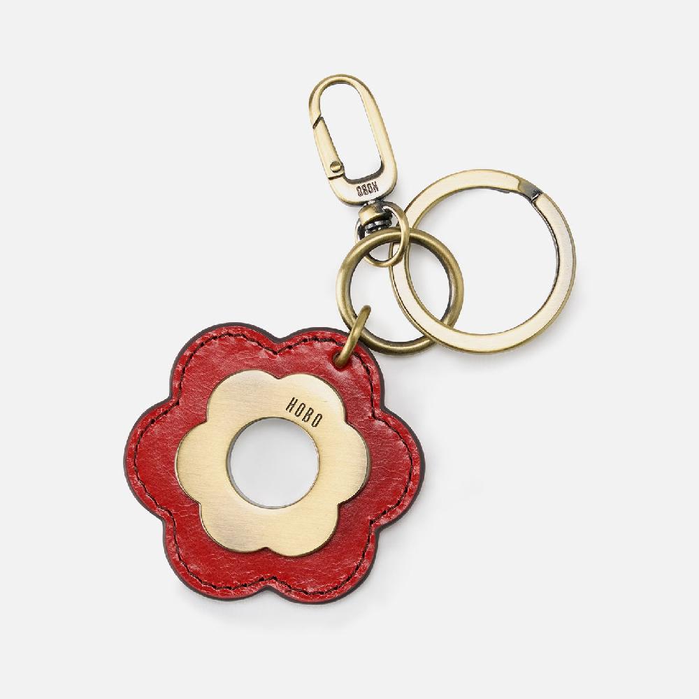 hobo Daisy Keychain Polished Leather| Grenadine
