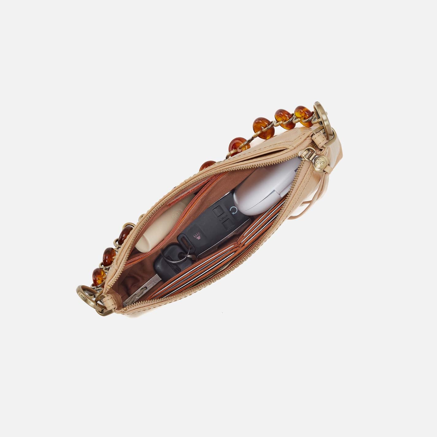 Hobo Darcy Crossbody Polished Leather| Desert Sand