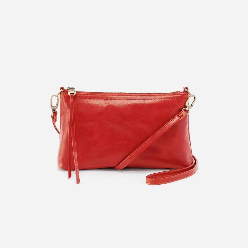 hobo Darcy Crossbody Polished Leather| Grenadine