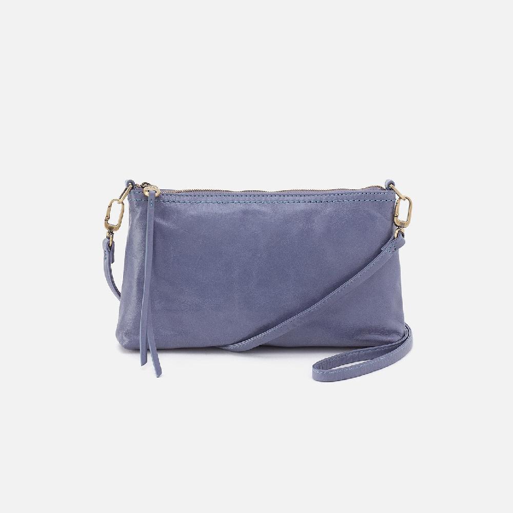 hobo Darcy Crossbody Polished Leather| Sky Blue