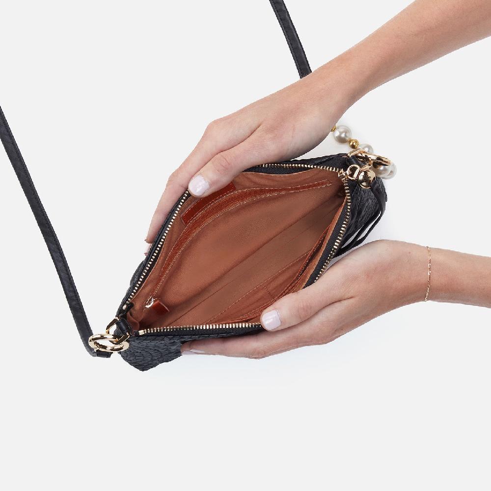 Hobo Darcy Crossbody Smooth Leather| Black