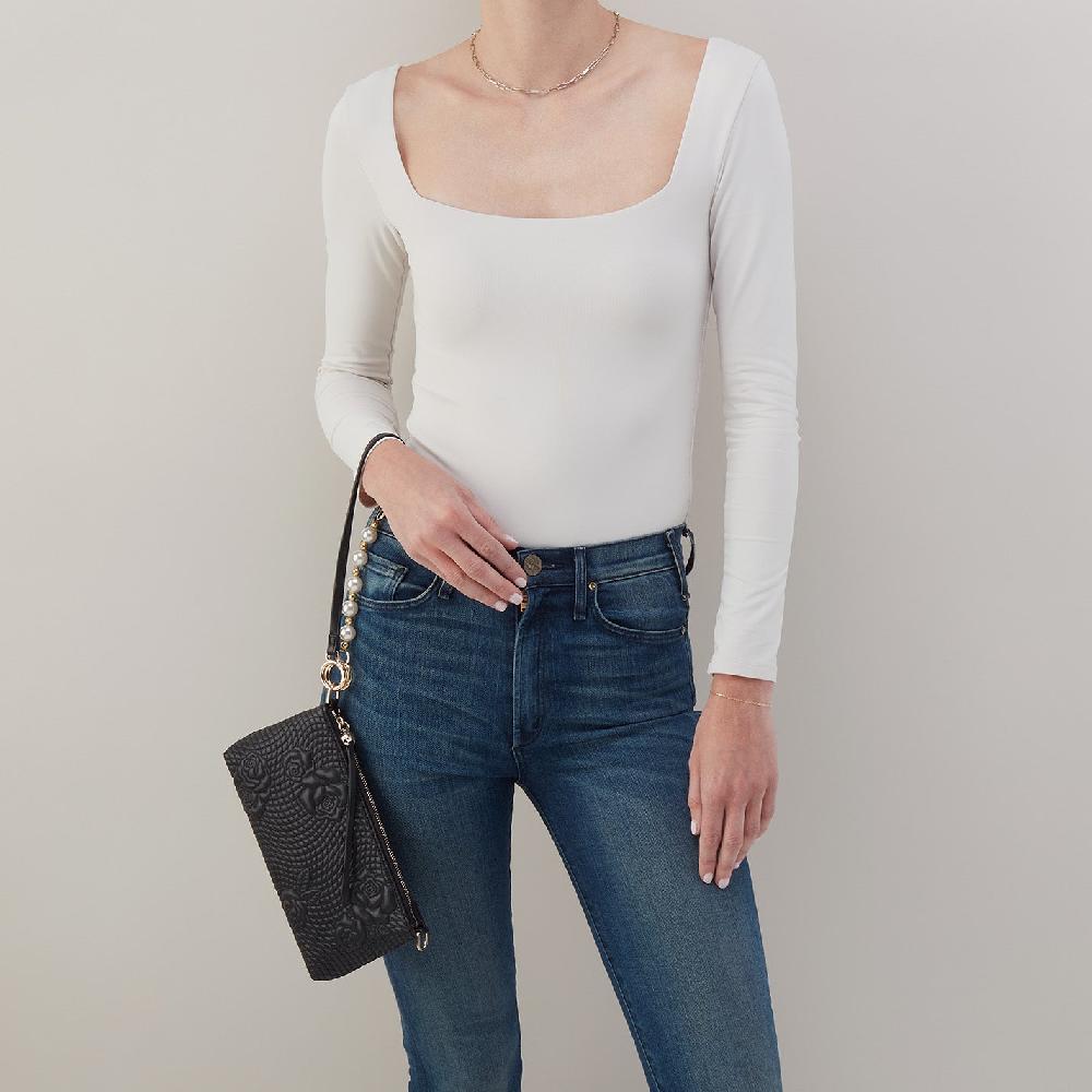 Hobo Darcy Crossbody Smooth Leather| Black