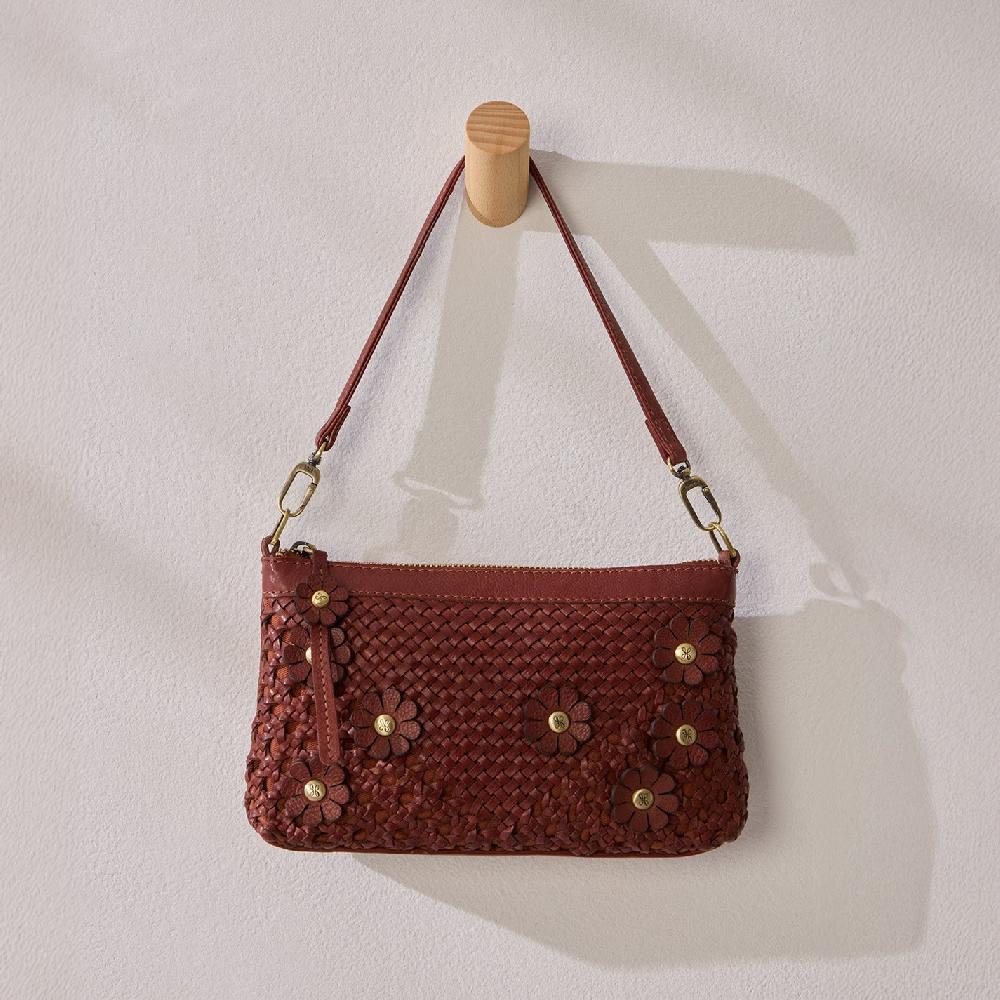 Hobo Darcy Crossbody Woven Leather| Chestnut
