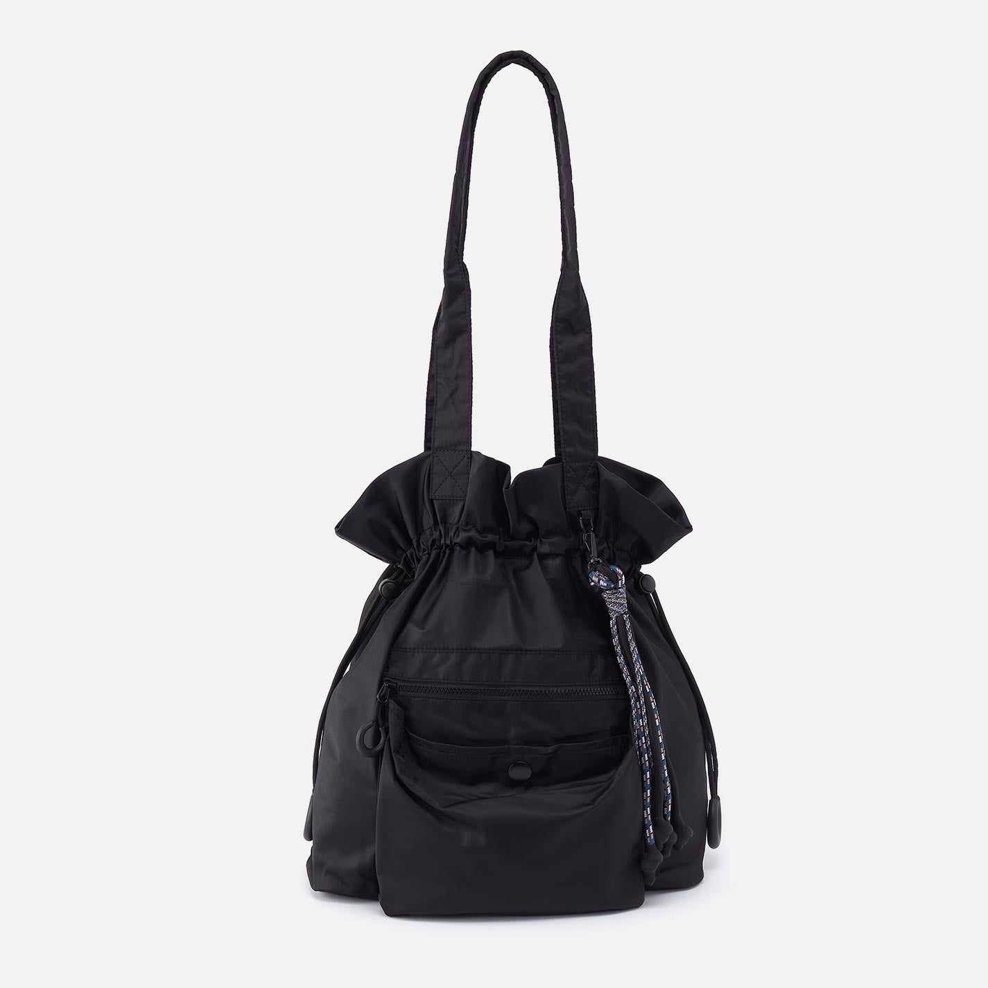 hobo Easy Draw Tote CaRefiber recycled nylon| Jet