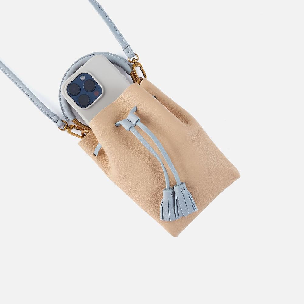 Hobo Eden Phone Crossbody Pebbled Leather| Linen