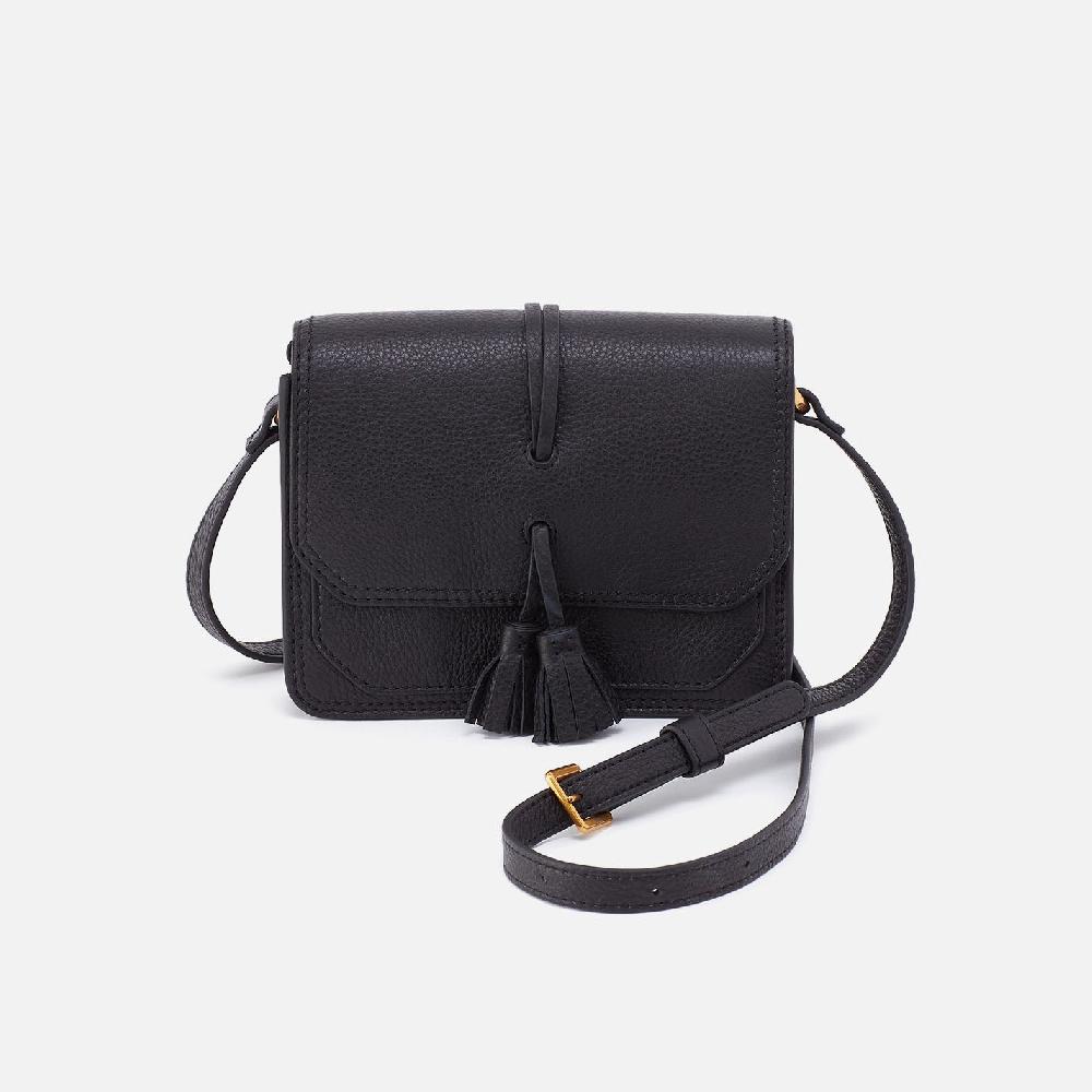 hobo Eden Small Crossbody Pebbled Leather| Black