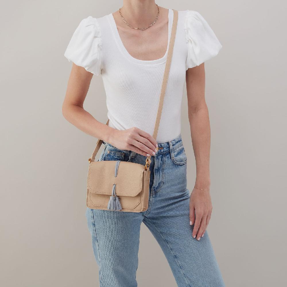 Hobo Eden Small Crossbody Pebbled Leather| Linen