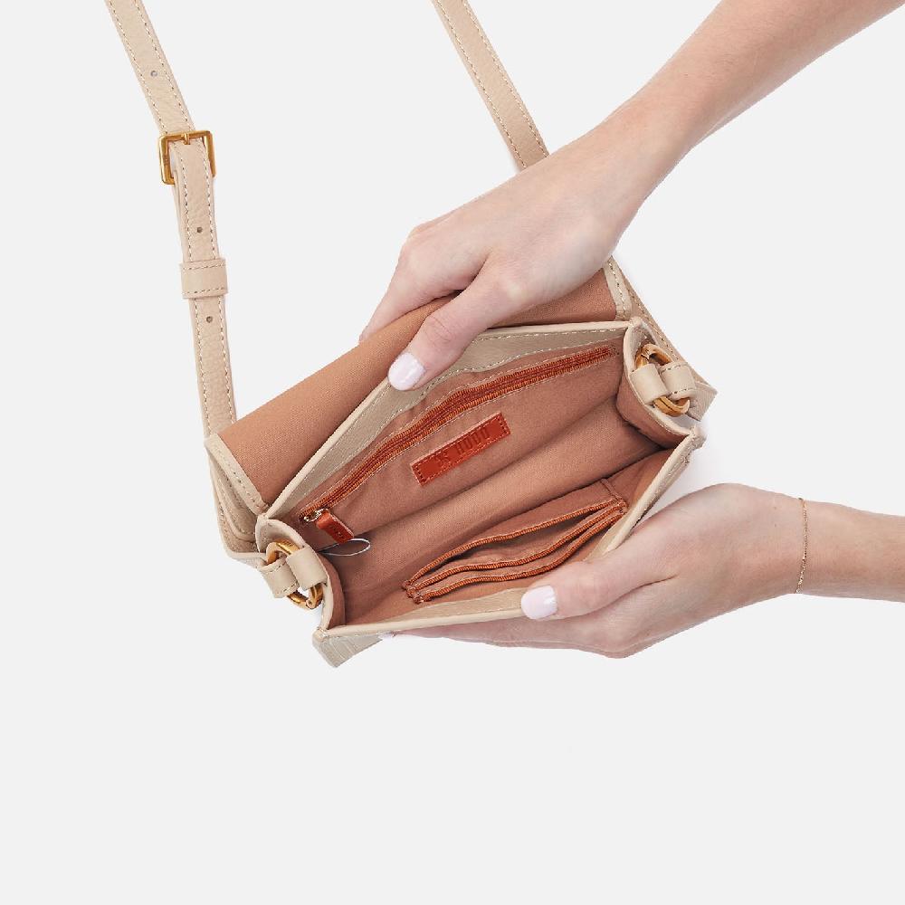 Hobo Eden Small Crossbody Pebbled Leather| Linen