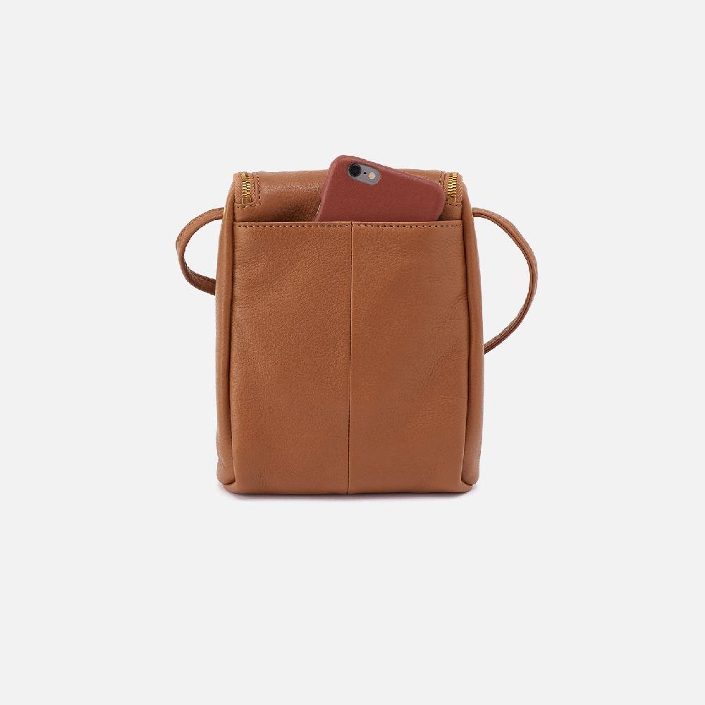 Hobo Fern Crossbody Pebbled Leather| Warm Honey