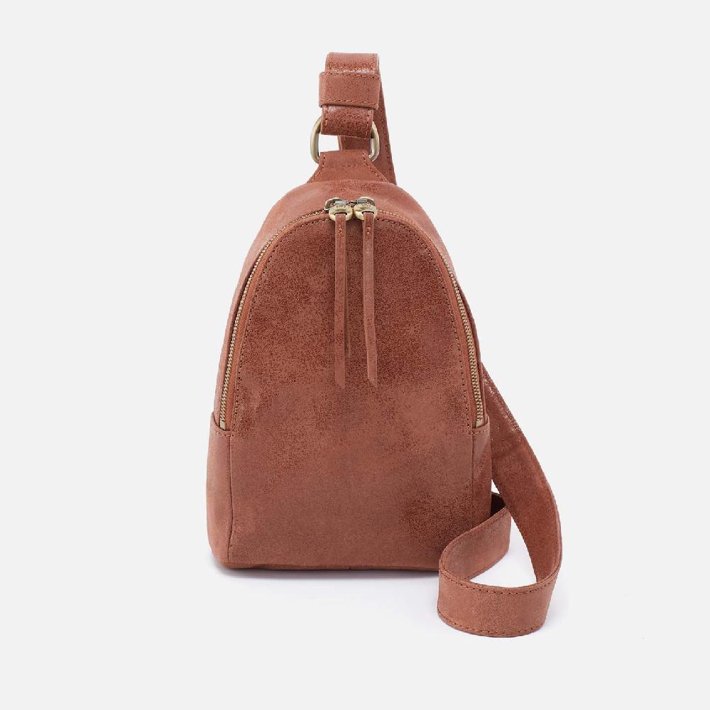 hobo Fern Sling Buffed Leather| Burnished Saddle
