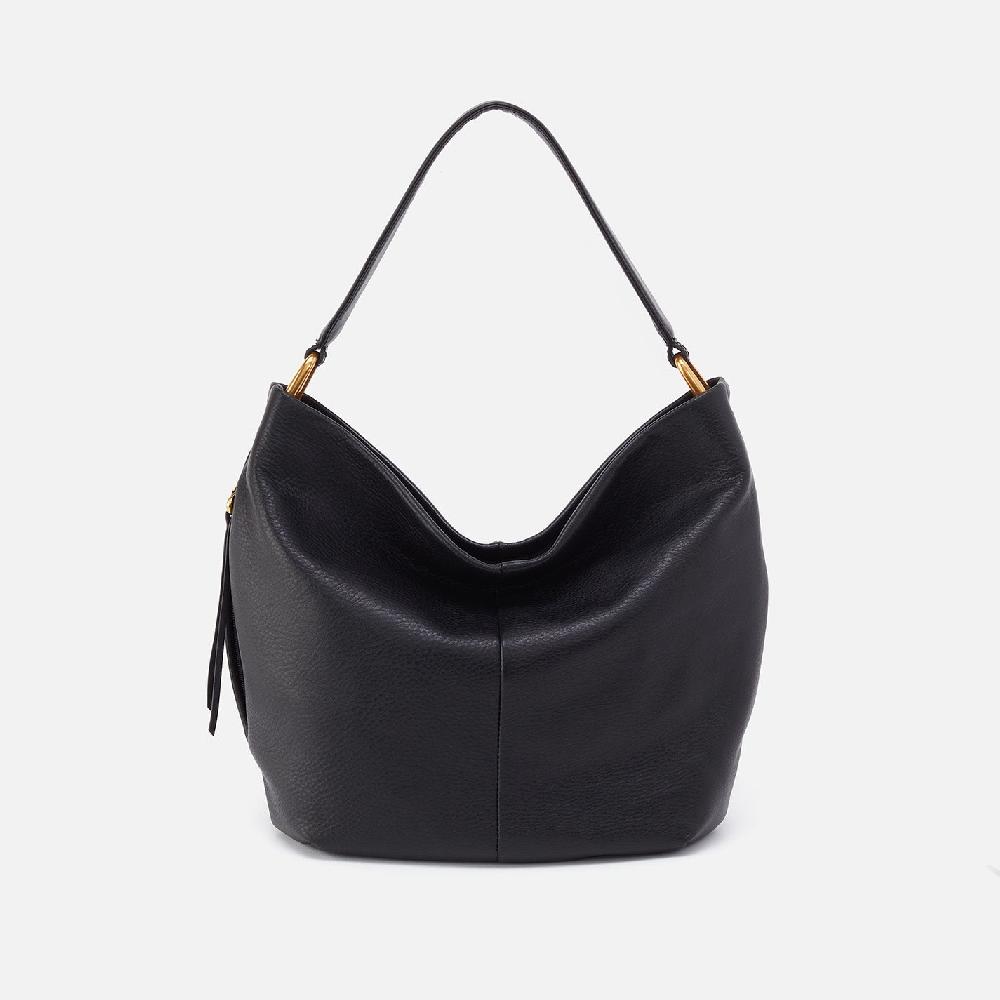 hobo Harley Hobo Pebbled Leather| Black