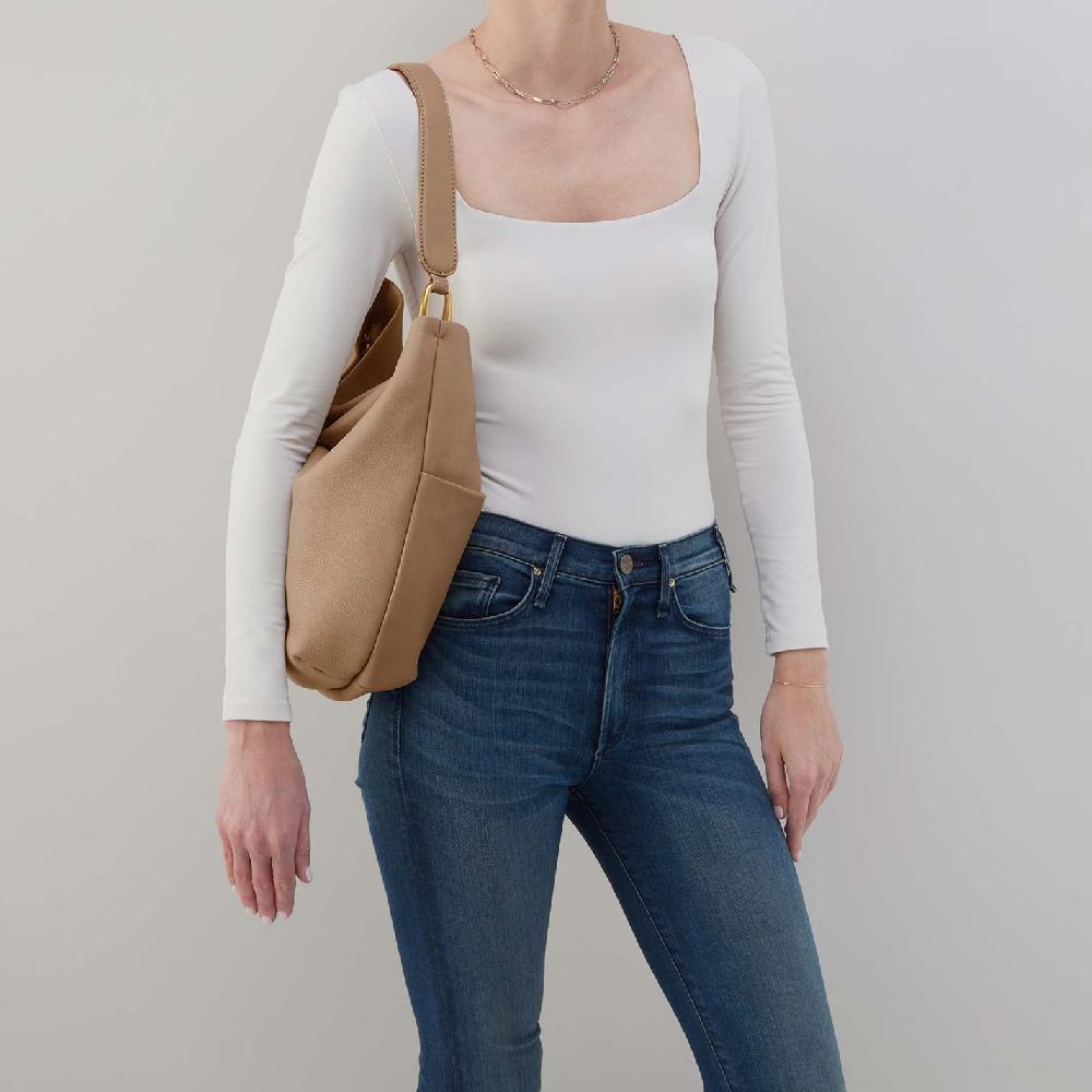 Hobo Harley Hobo Pebbled Leather| Cedar Sagebrush