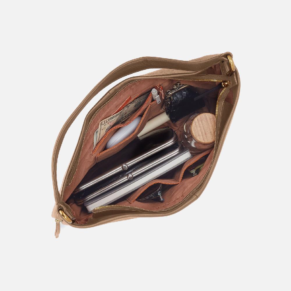 Hobo Harley Hobo Pebbled Leather| Cedar Sagebrush