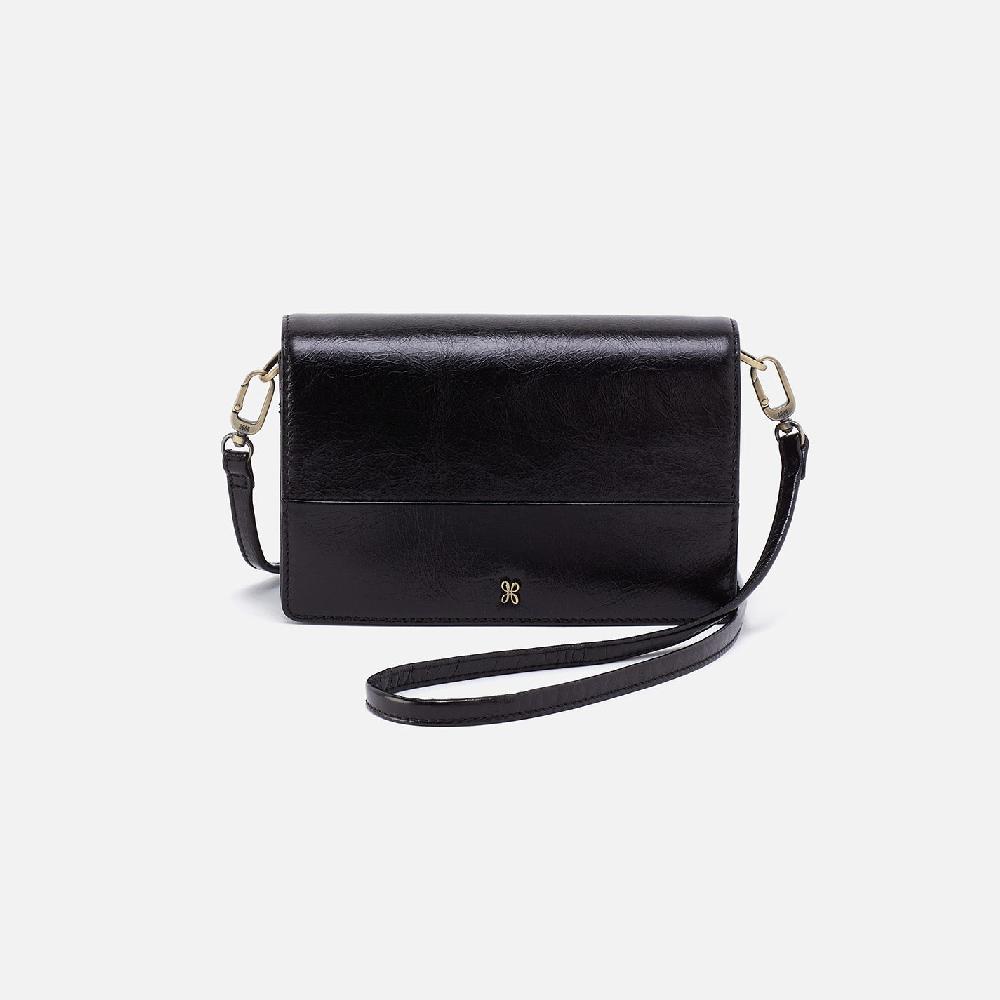 hobo Jill Crossbody Polished Leather| Black
