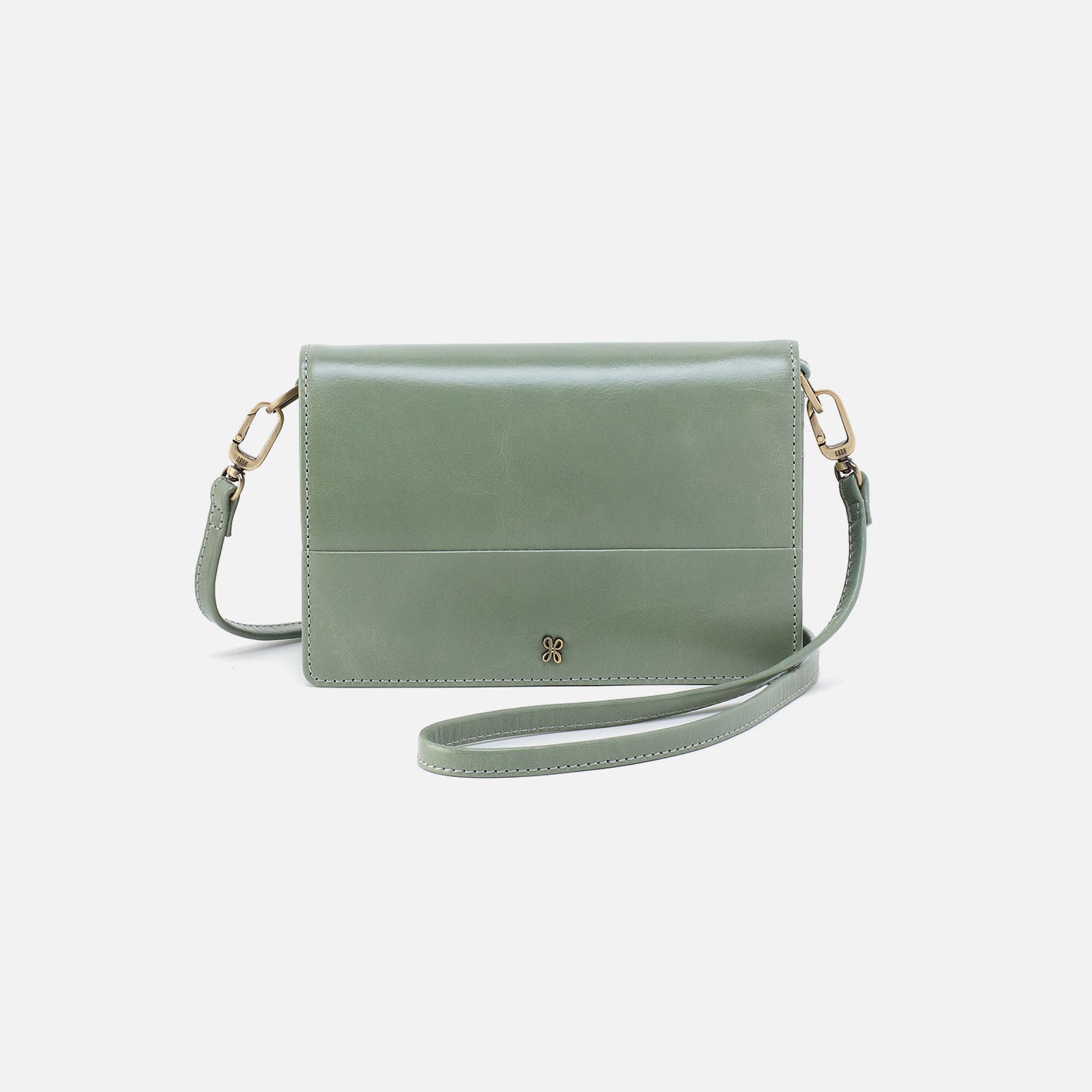 hobo Jill Crossbody Polished Leather| Jade
