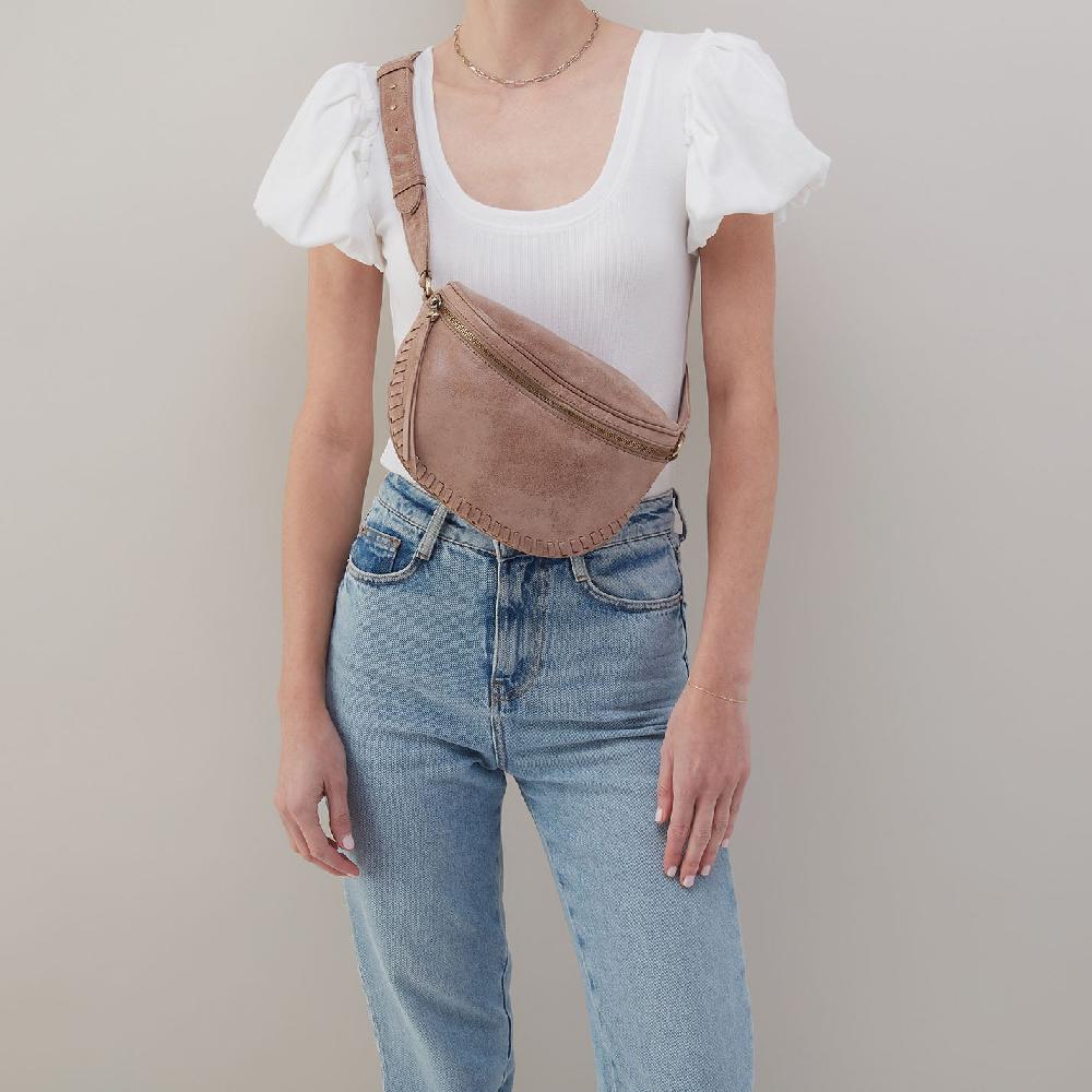 Hobo Juno Belt Bag Buffed Leather| Hazel