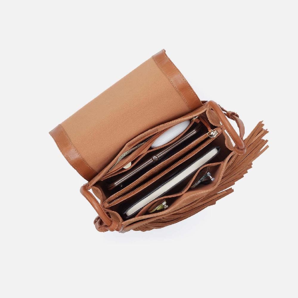 Hobo Kiva Large Crossbody Suede Leather| Barley