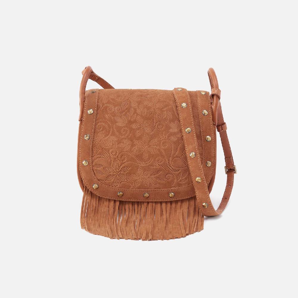 hobo Kiva Large Crossbody Suede Leather| Barley