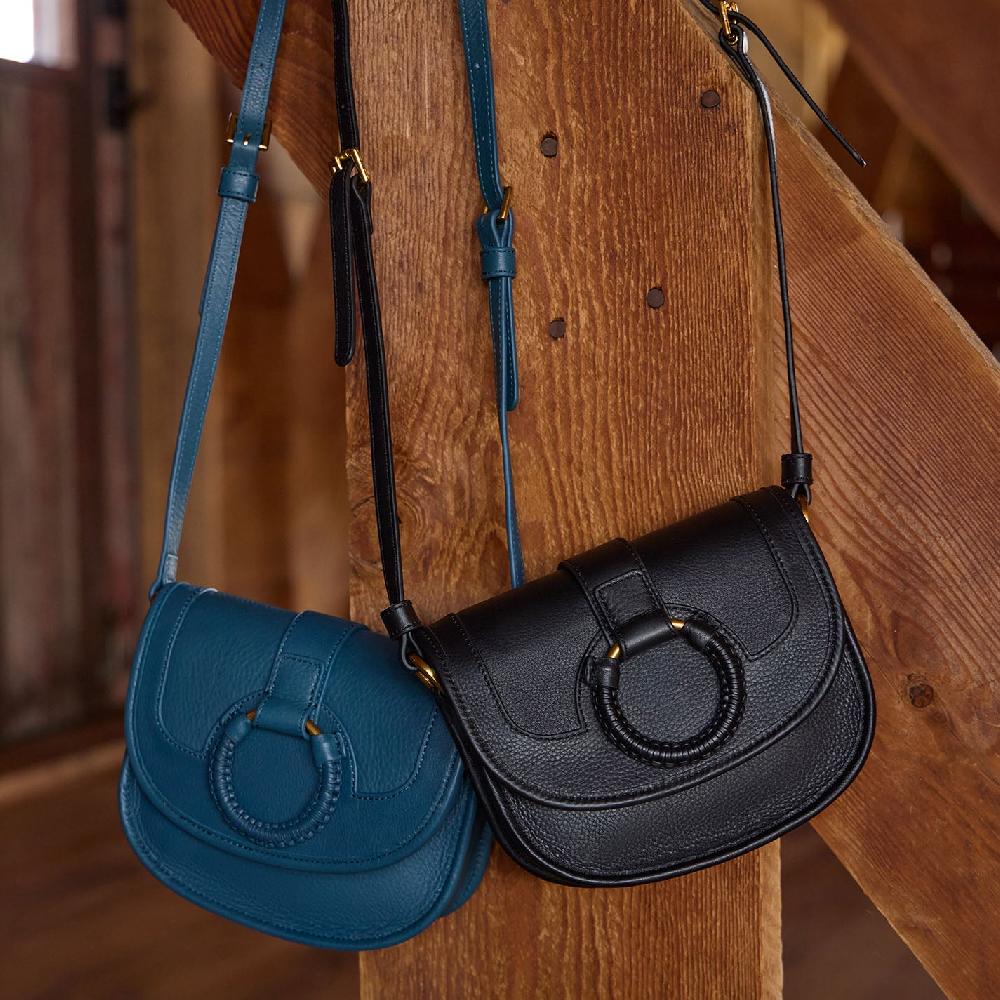 Hobo Kiva Small Crossbody Pebbled Leather| Black