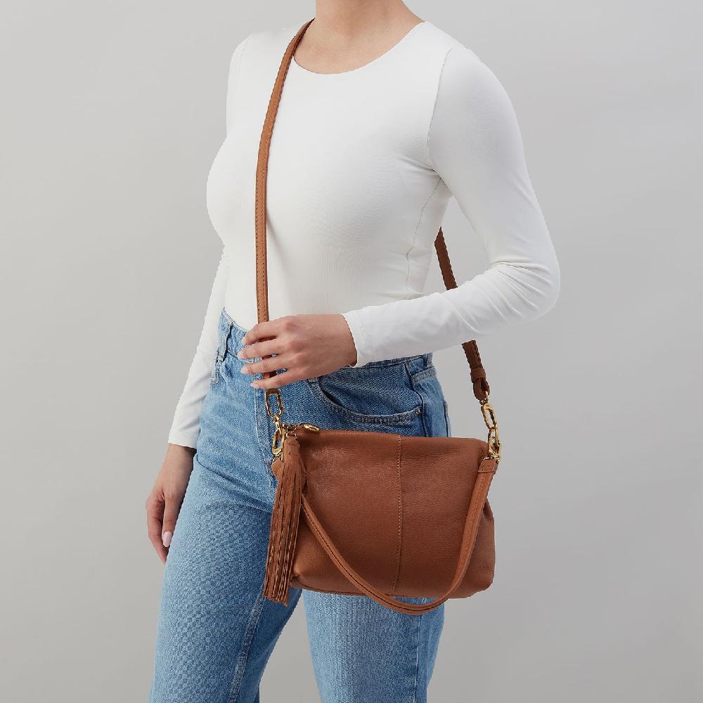 Hobo Kori Crossbody Pebbled Leather| Warm Honey