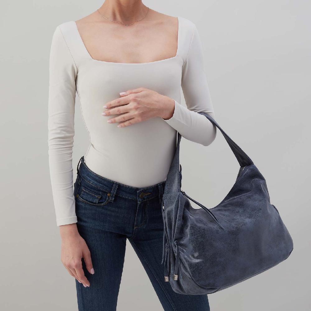 Hobo Kori Hobo Buffed Leather| Indigo Sky