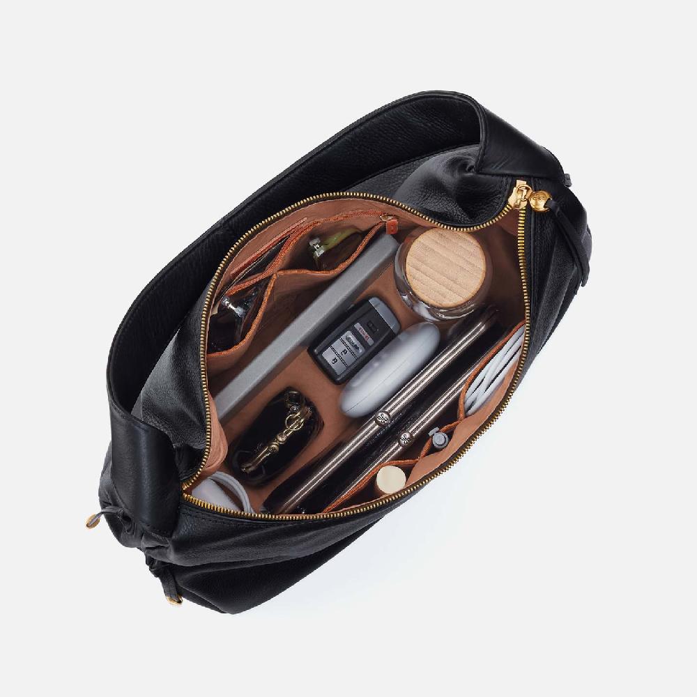 Hobo Kori Hobo Pebbled Leather| Black