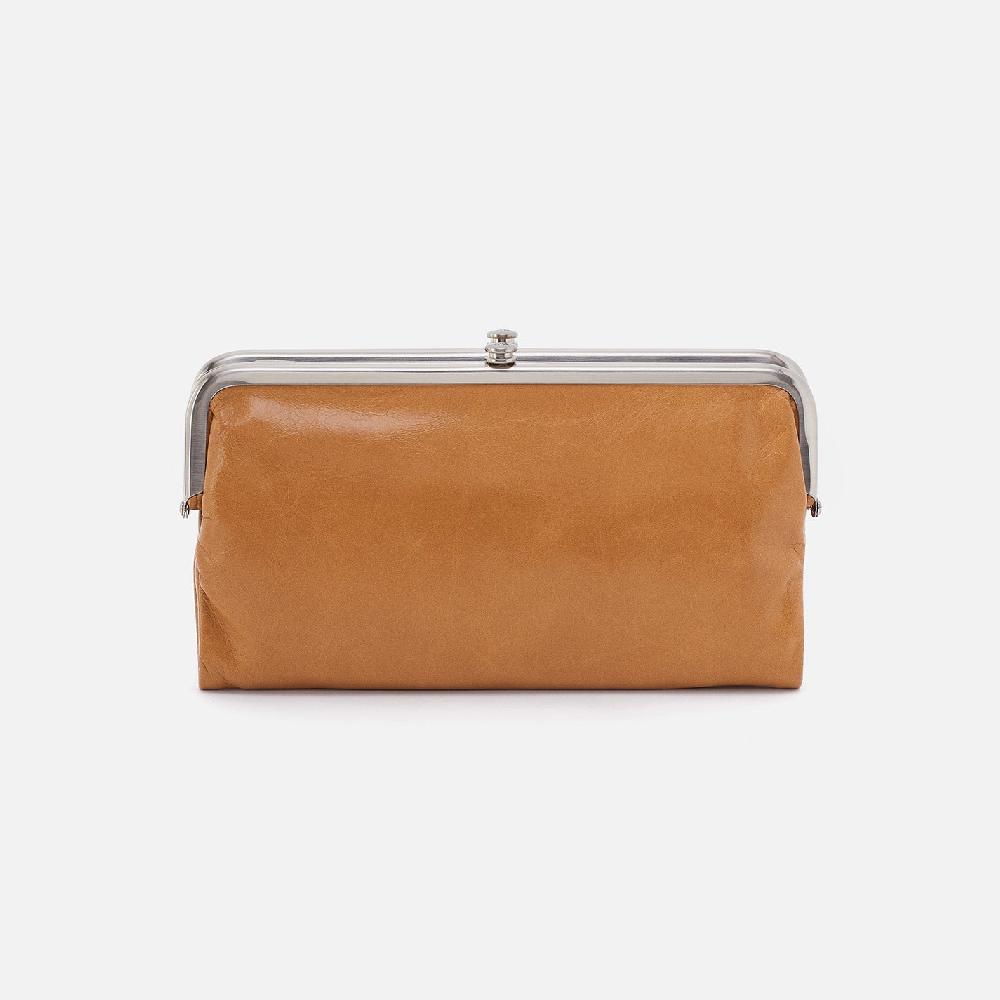 hobo Lauren Clutch-Wallet Polished Leather| Natural
