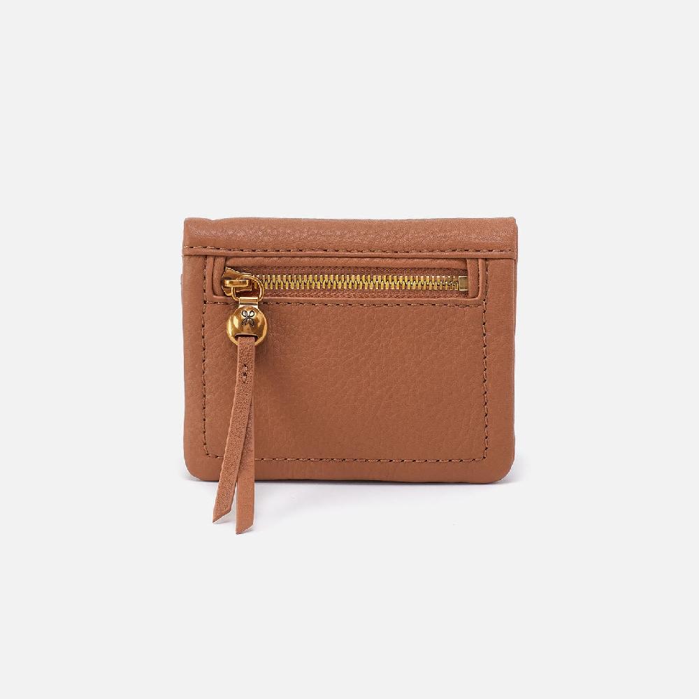 hobo Lumen Mini Wallet Pebbled Leather| Warm Honey