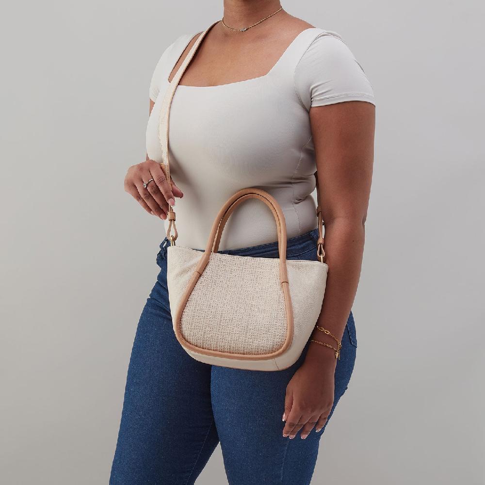 Hobo Margot Satchel Pebbled Leather| Cream