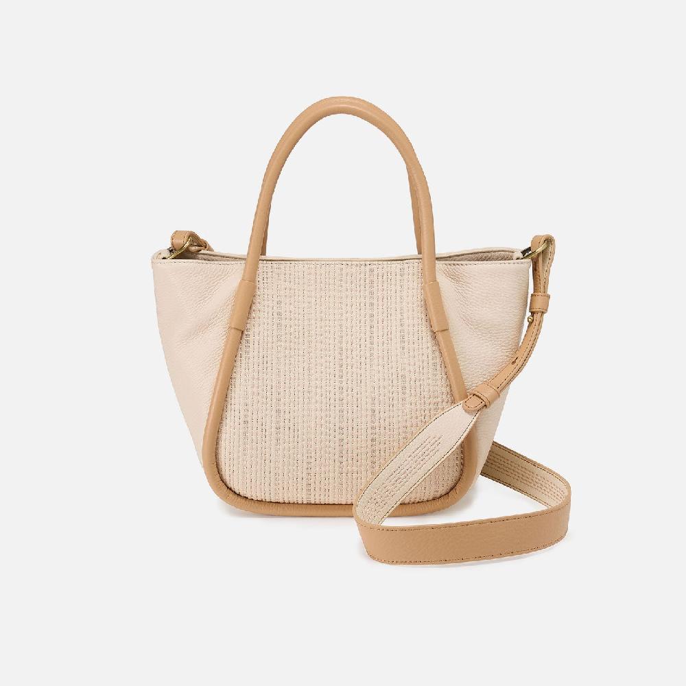 hobo Margot Satchel Pebbled Leather| Cream