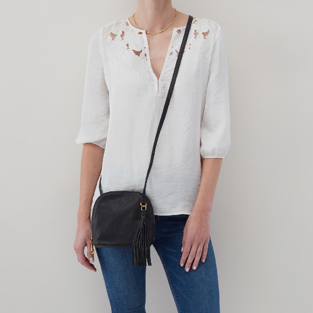 Hobo Nash Crossbody Pebbled Leather| Taupe