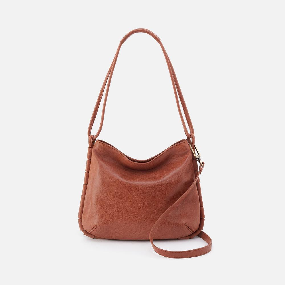 hobo Phoebe Shoulder Bag Smooth Leather| Saddle