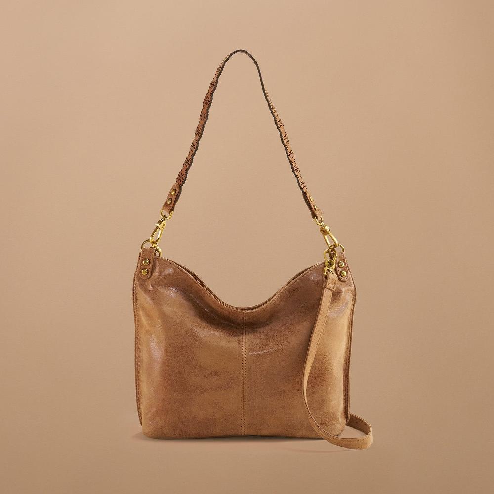 Hobo Pier Shoulder Bag Buffed Leather| Whiskey