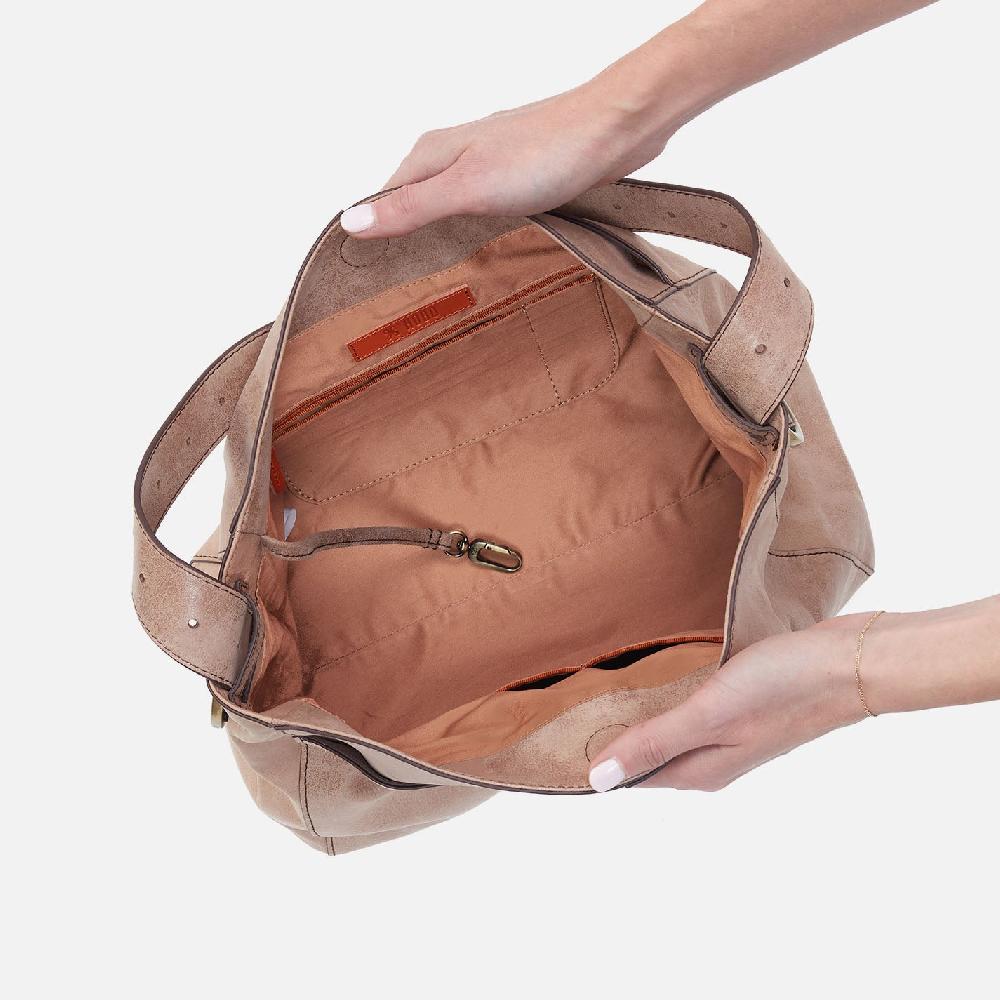 Hobo Render Shoulder Bag Buffed Leather| Hazel