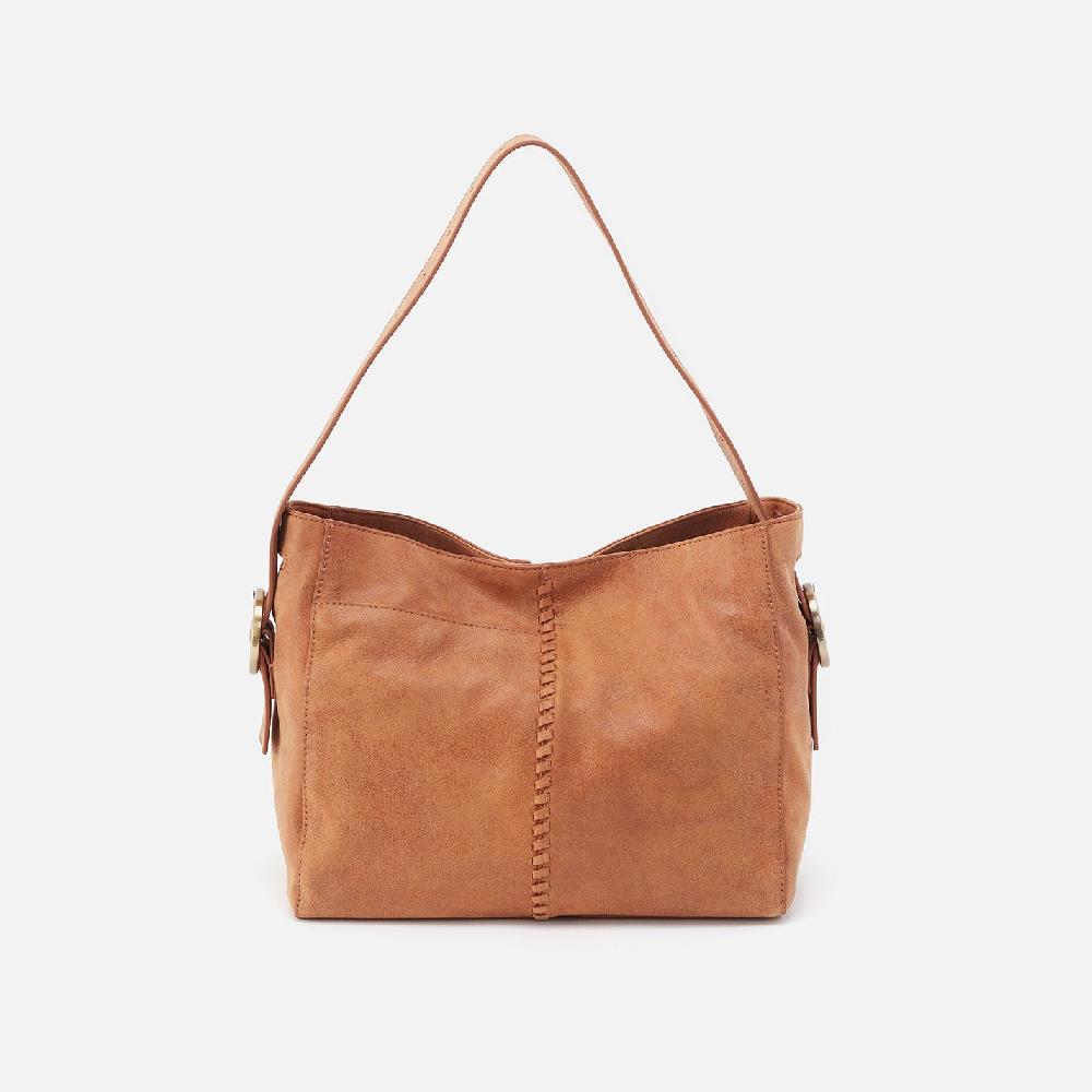 hobo Render Shoulder Bag Buffed Leather| Whiskey