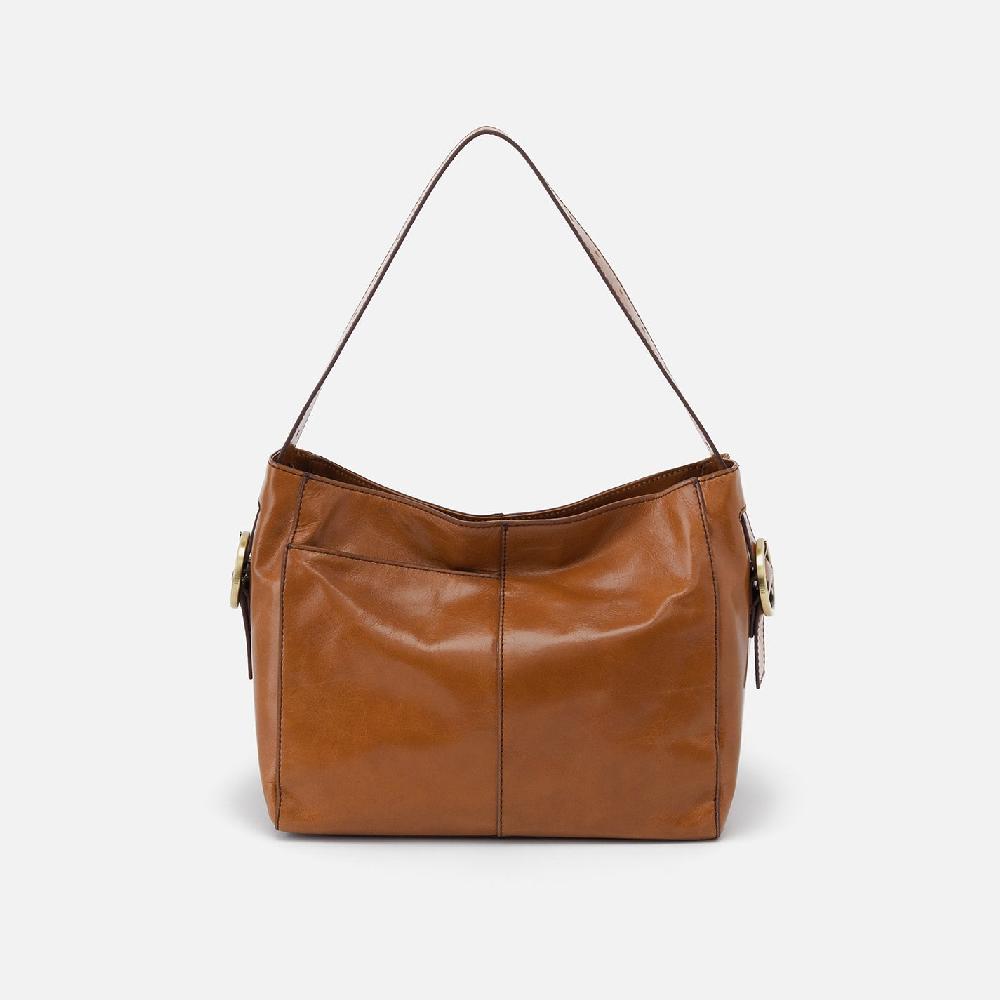 hobo Render Shoulder Bag Polished Leather| Truffle